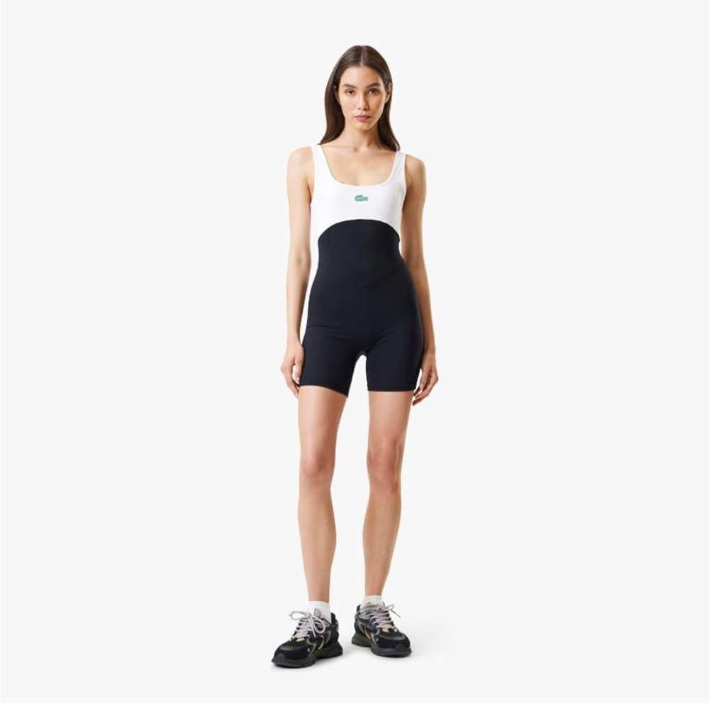 Lacoste x Bandier Women's All Motion Colorblock 6" Bodysuit NWT SOLD OUT
Romper